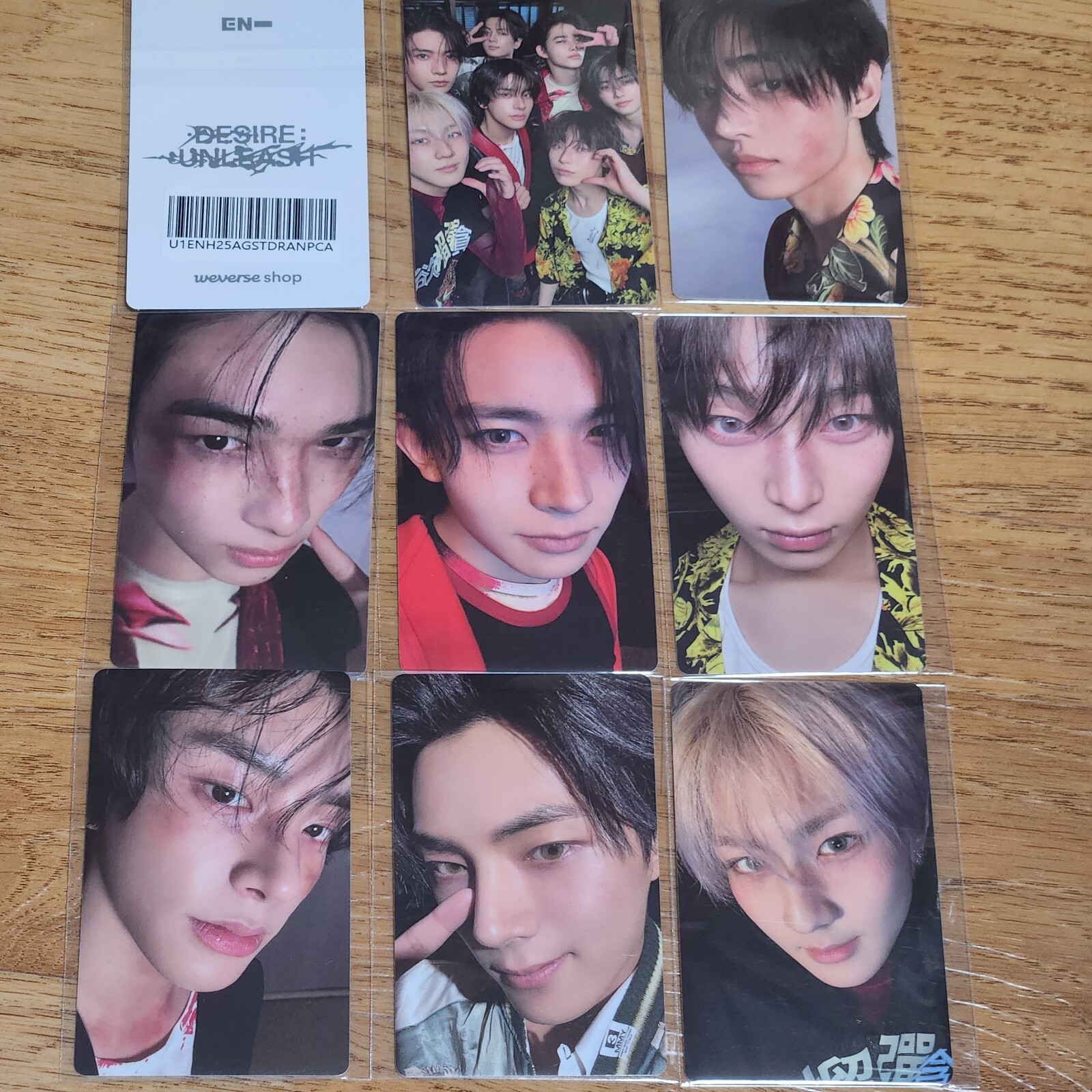 ENHYPEN selfie PHOTOCARD [SHOWCASE LIVE] DESIRE : UNLEASH | eBay