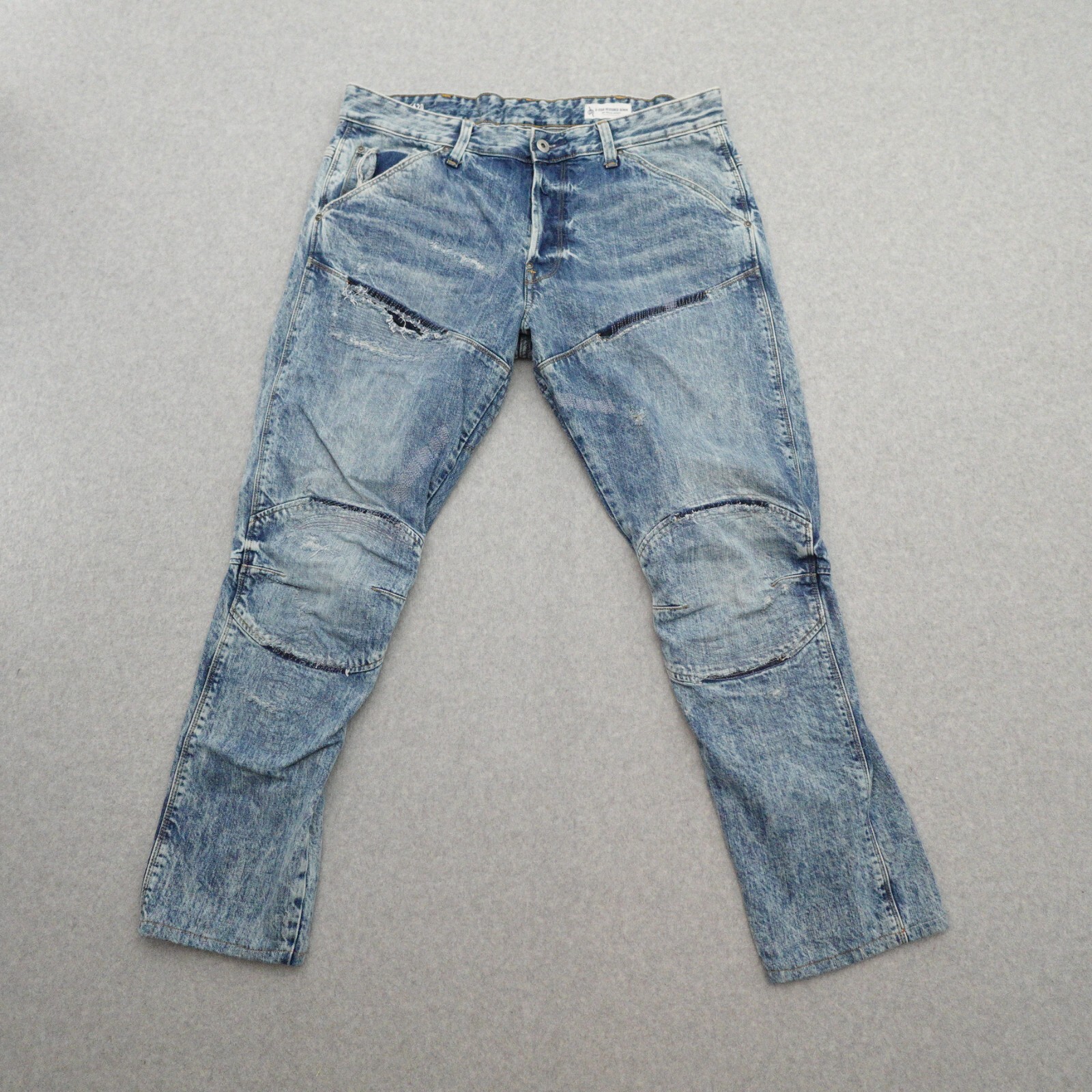 G-Star Raw Jeans Mens 36 (36X29) 5620 3D Zip Knee in Blue G-Star Raw Jeans Mens 36 (36X29) 5620 3D Zip Knee in Blue