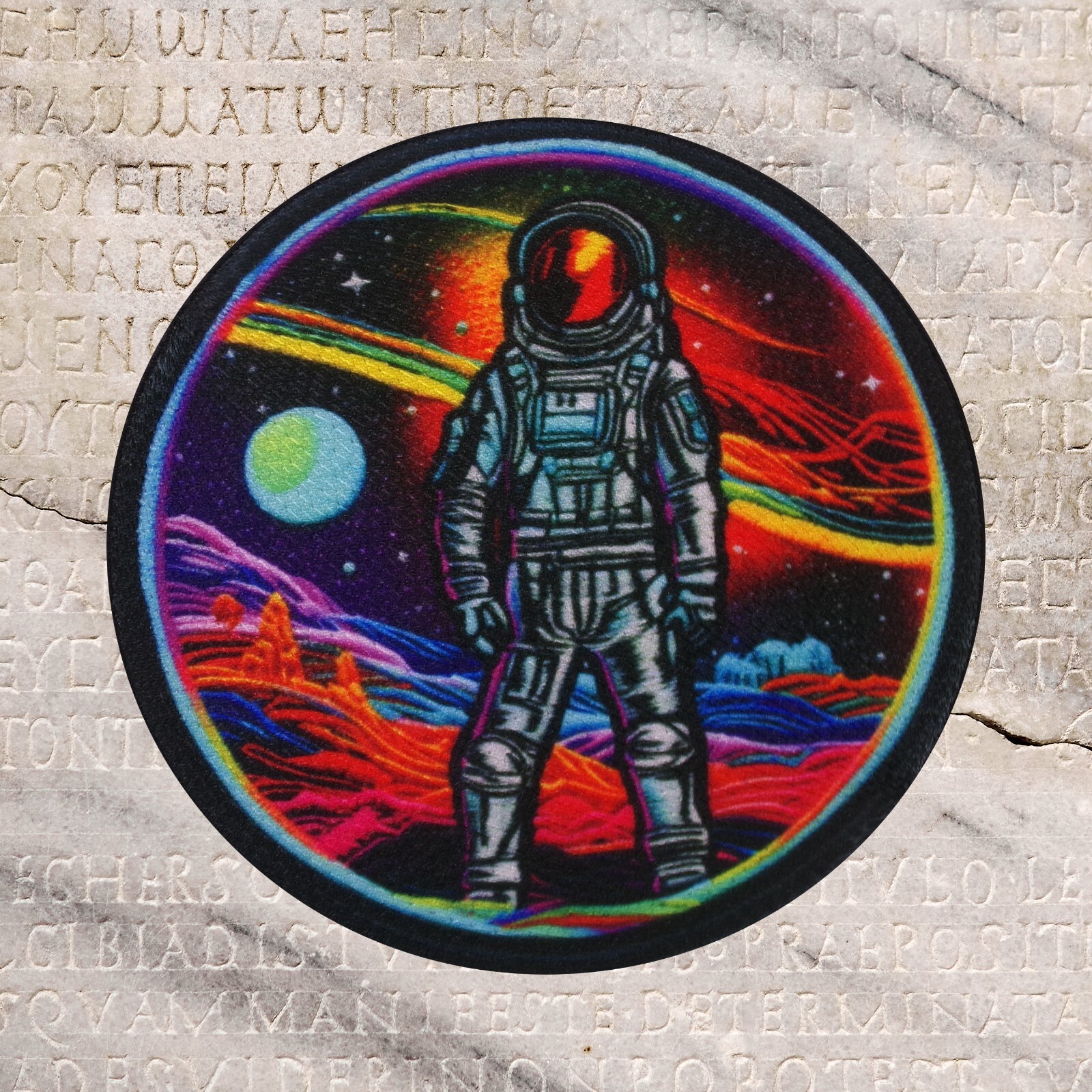 Astronaut Patch Iron-on Applique Planet Stars Universe  Space Exploration Badge