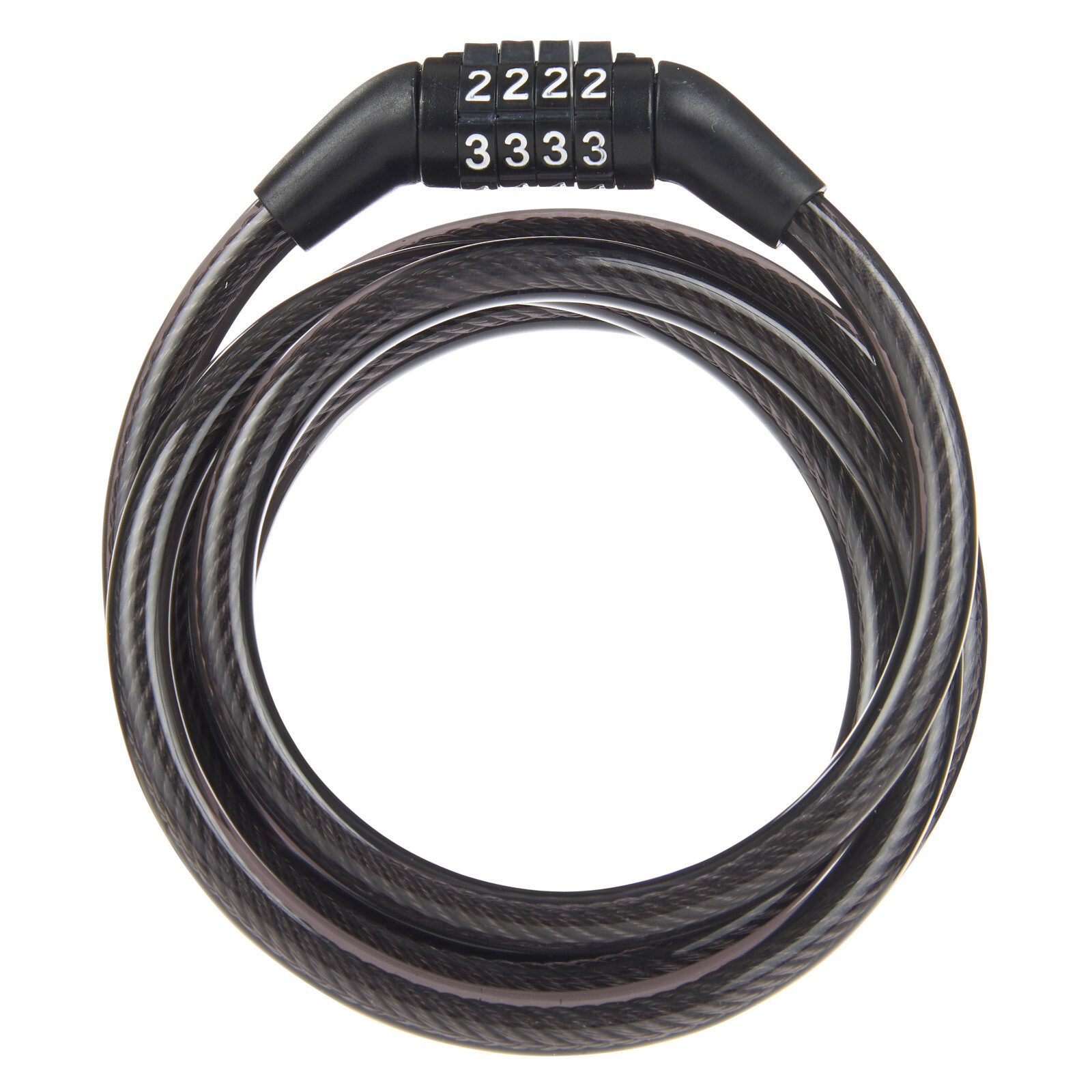 茶掛4 Brink's COMBO 4-DIAL PRESET 5-FT FLEXIBLE STEEL CABLE LOCK 5