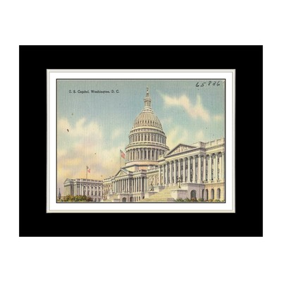 Art Print - Washington DC Postcard - U. S. Capitol, Washington, D. C.