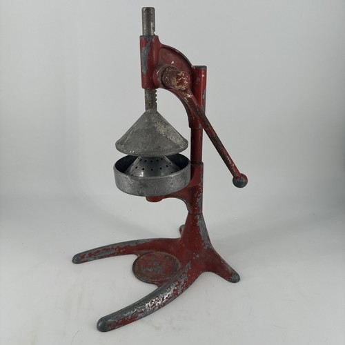 Vintage Lemon Orange National Super Juicer Press Metal & Aluminum Works Great