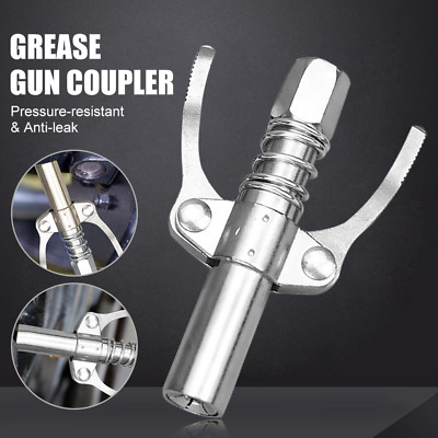 Grease Tool Tip Gun Coupler 12000 PSI Quick Lock Release Leak-Free Fit 1/8'' NPT
