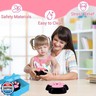 Big Taba Squishy Cat Paw Fidget Toy, Squishies Squeeze Toys for Girls 4-8, Ultra-Soft Sticky Sensory Toy Party Favors for Kids 8-12, Autism Stress Relief (Pink and Black)
