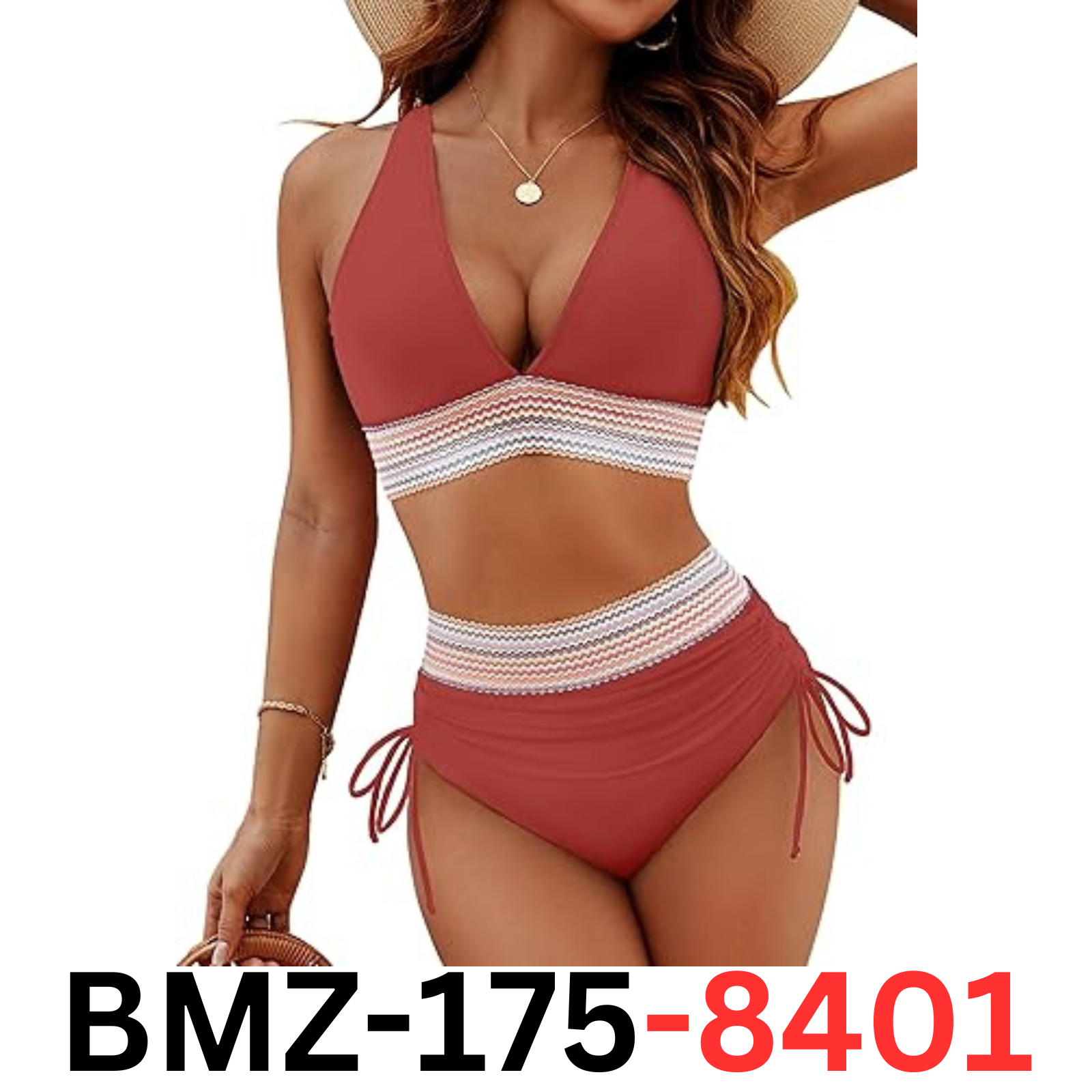 Blooming Jelly Women's High Waisted Bikini Sets Tummy Control Bathing Suit, XL
