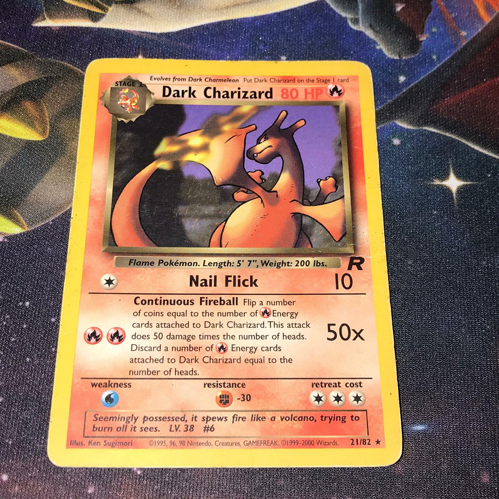 ポケモン - Dark Charizard 1ED わるいリザードン ロケット団 4/82 Pokemon - Dark Charizard - 4/82 - Holofoil Rare! - Team