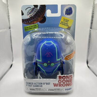 Ron's Gone Wrong Blue Gamer Action B*Bot Figure NEW Glows In Dark