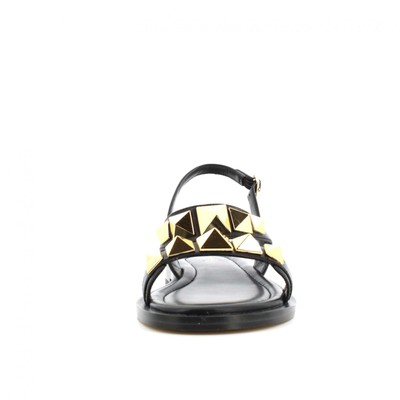 MICHAEL KORS MICHAEL KORS P22G DAMENSANDALEN 4OS2WRFA1L WREN FLAT SANDAL BLACK