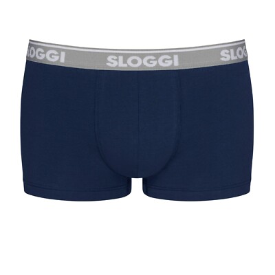 Men's Sloggi Go ABC Hipster Briefs Boxer Trunks 2 Pack 95% Cotton