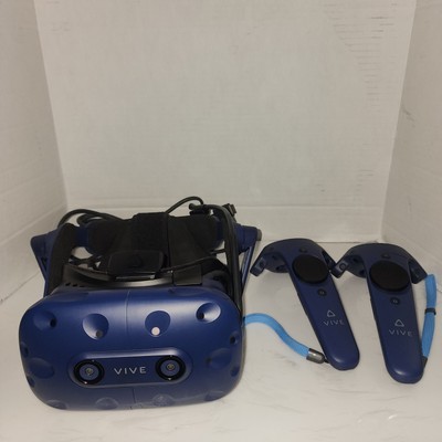 HTC Vive Pro Virtual Reality VR Headset with 2 Controllers and Linkbox