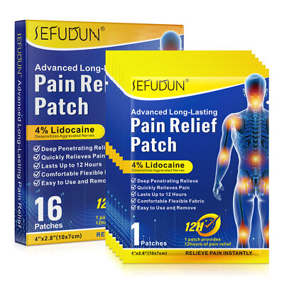 Lidocaine 4% Patch Maximum Strength Pain Relief, Knee Joint - 16/18/30 Count