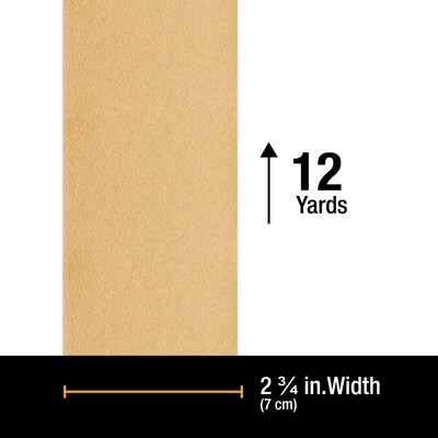 Dura-Gold 100 Grit Gold Longboard Sandpaper Roll 2-3/4" Wide, 12yds, Hook & Loop