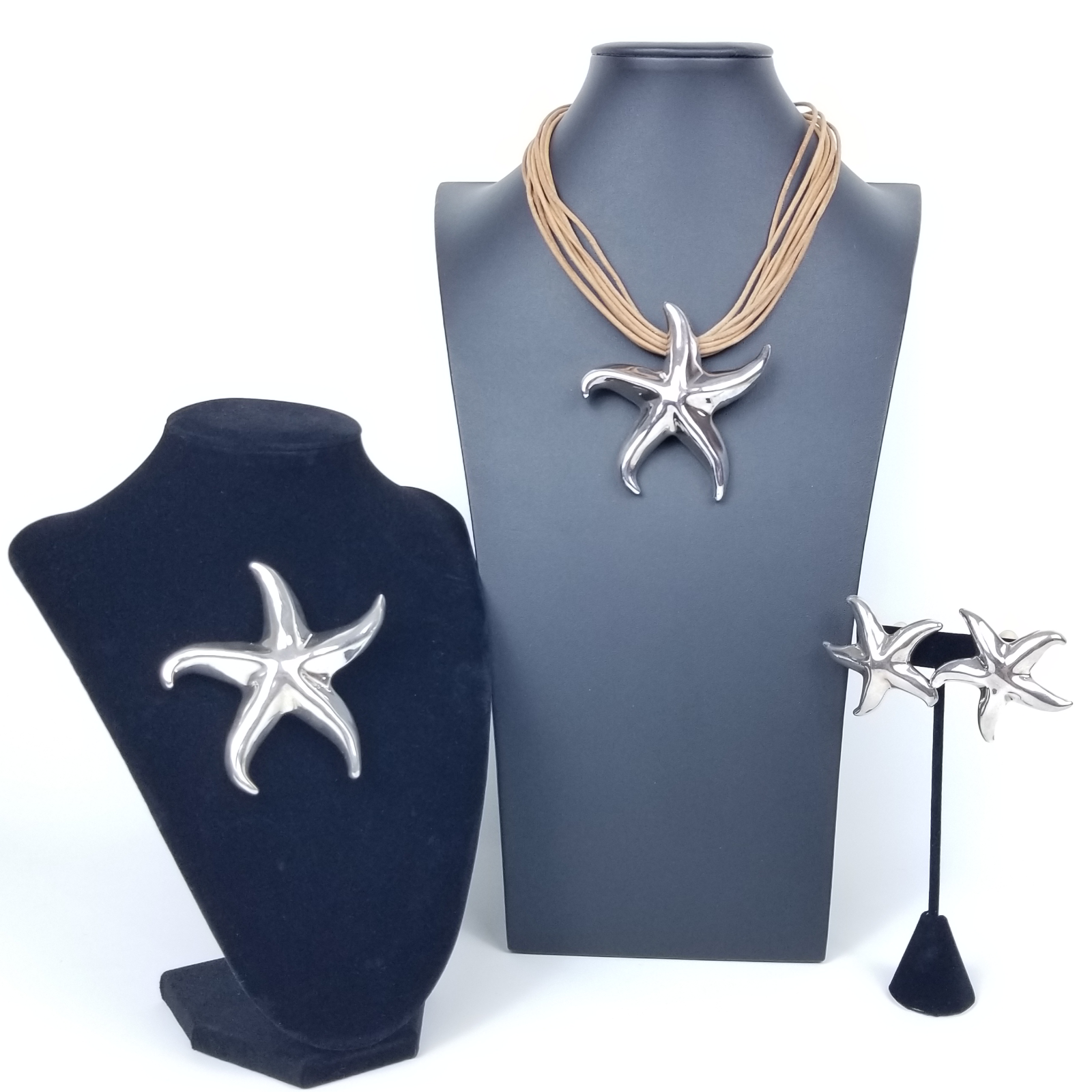 All Blues hook necklace silver925 24kgp