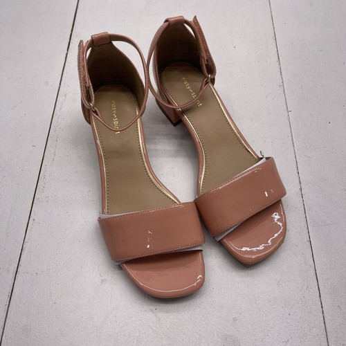Easy Spirit Sheila Square Toe Block Heel Dress Sandals Pink