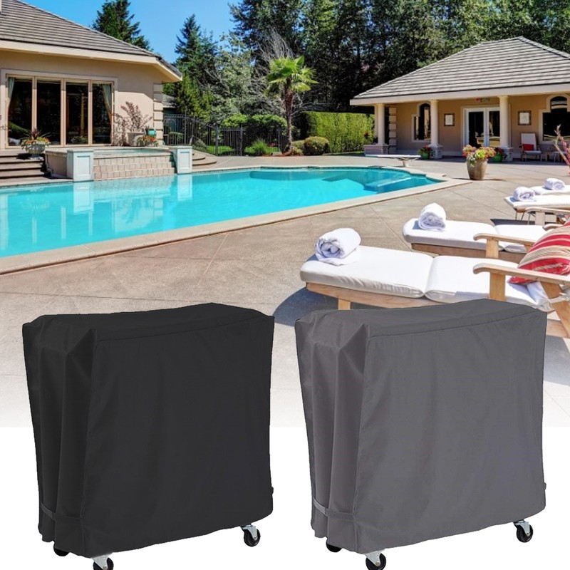 Cover Waterproof Rolling Cooler Cart Cover With Adjustable Zippered