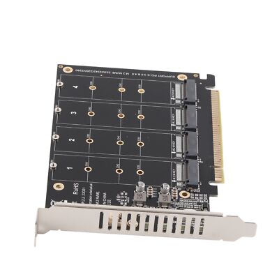 M.2 NVME SSD To PCIE X16 Adapter 4x32Gbps M.2 NVME (m Key) SSD To PCIe 3.0 X 4
