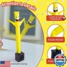 Mini Wacky Waving Inflatable Tube Guy, Desktop Mini Inflatable Tube Man with Blower Gag Prank Gift for Office Birthday Party-Yellow