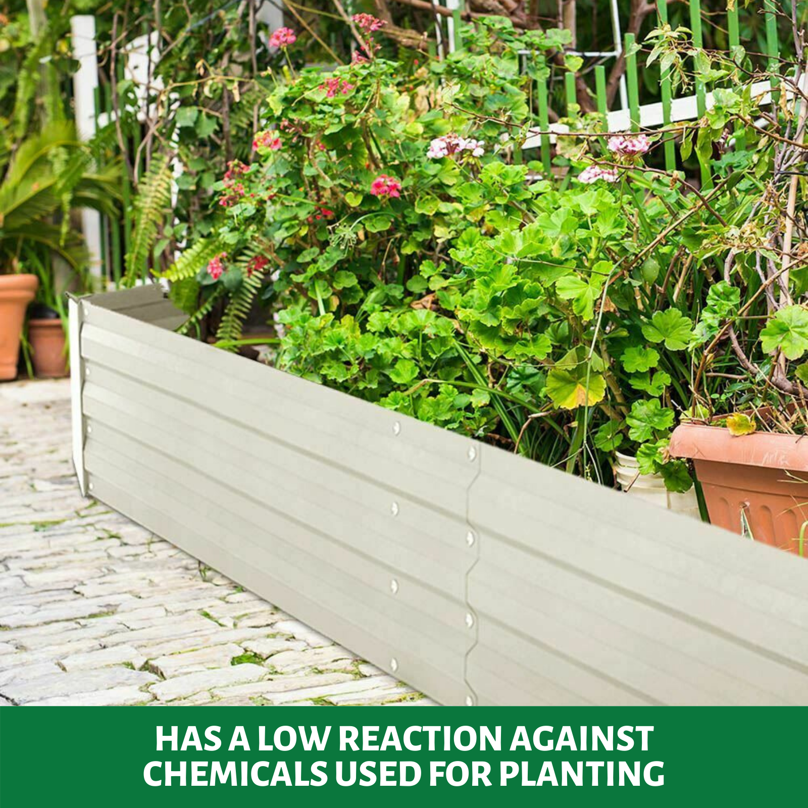 2 X Raised Garden Bed Galvanized Steel Instant Planter For