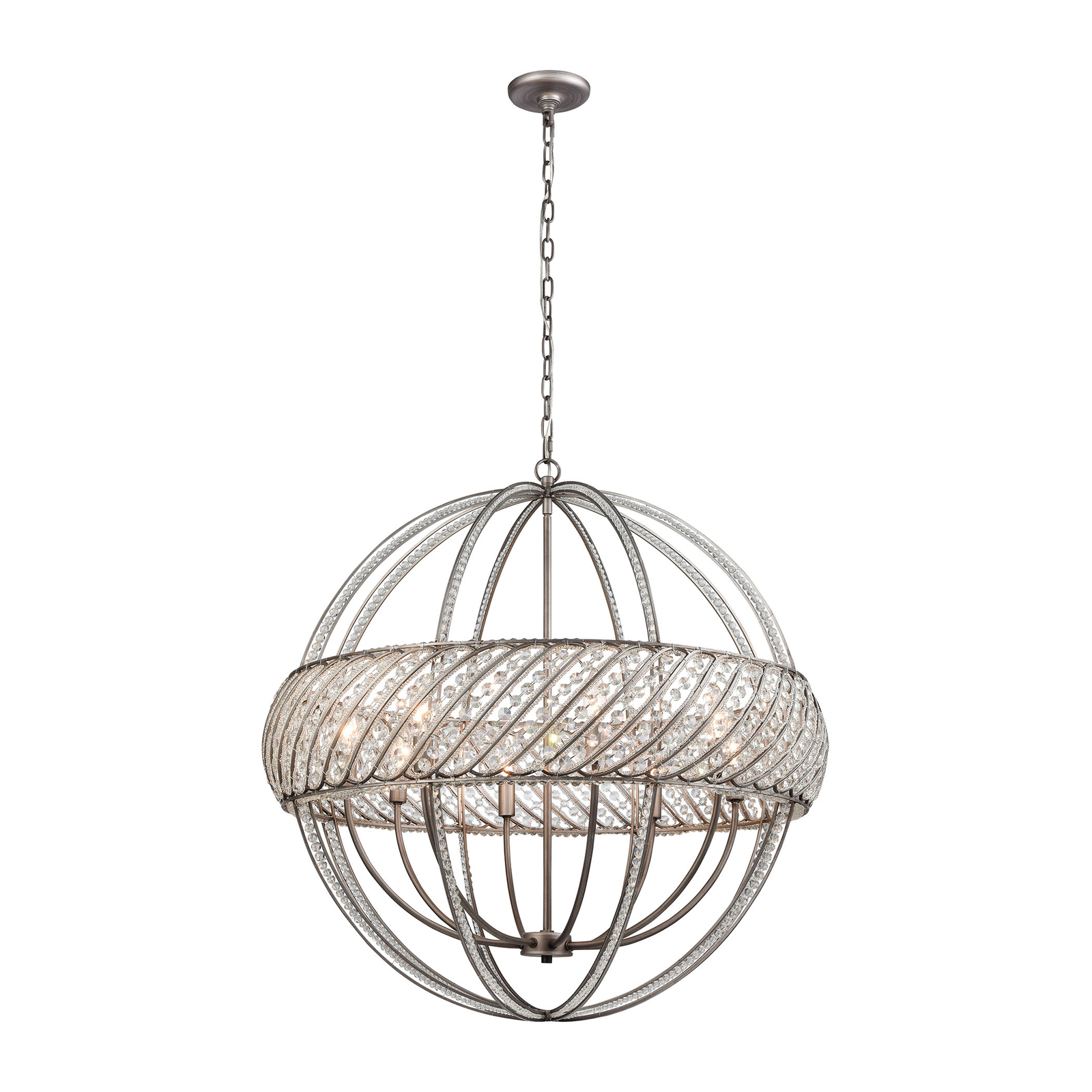 Elk Lighting 11095/8 Bradington Pendants Weathered Zinc for sale online