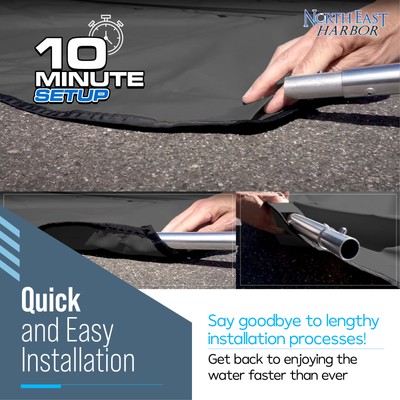 High-Quality Boat Bimini Top Canvas Replacement, 900D Canopy, Sun Shade Kit