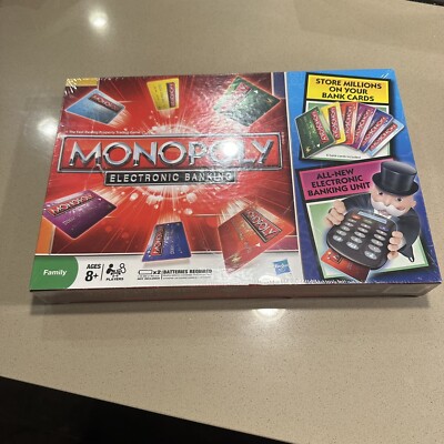Hasbro Monopoly Electronic Banking Board Game 2011 Sealed