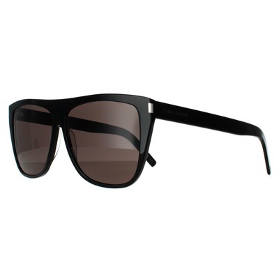 Pre-owned Saint Laurent Sunglasses Sl 1 Slim 001 Black Gray Smoke