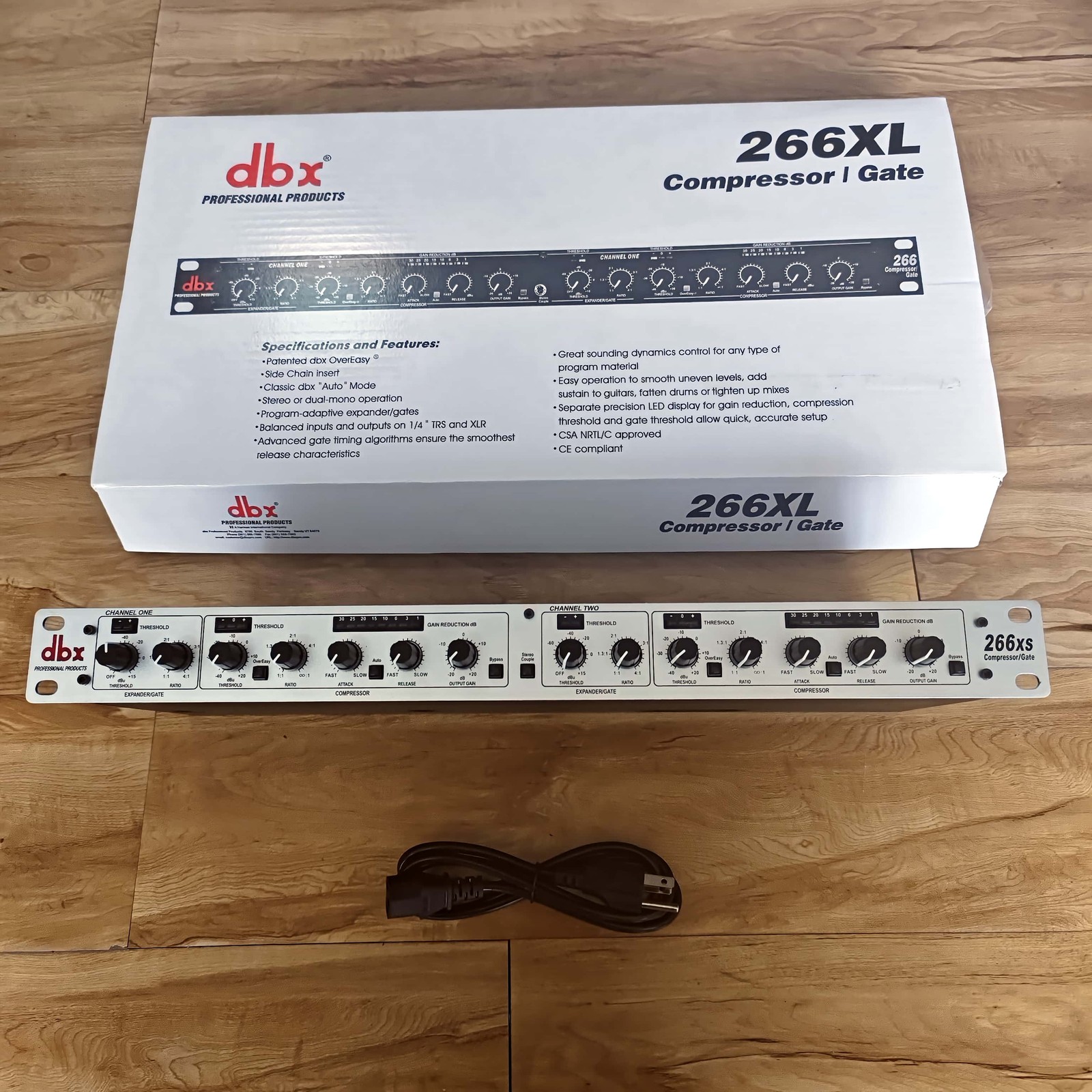 dbx 266xs コンプレッサー　メンテンス済み 美品　14日発送 DBX 266xs Dual Channel Compressor Gate Dynamics Processor w