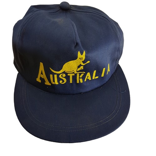 Australia + Kangaroo Souvenir Navy Cotton Baseball Cap Unisex