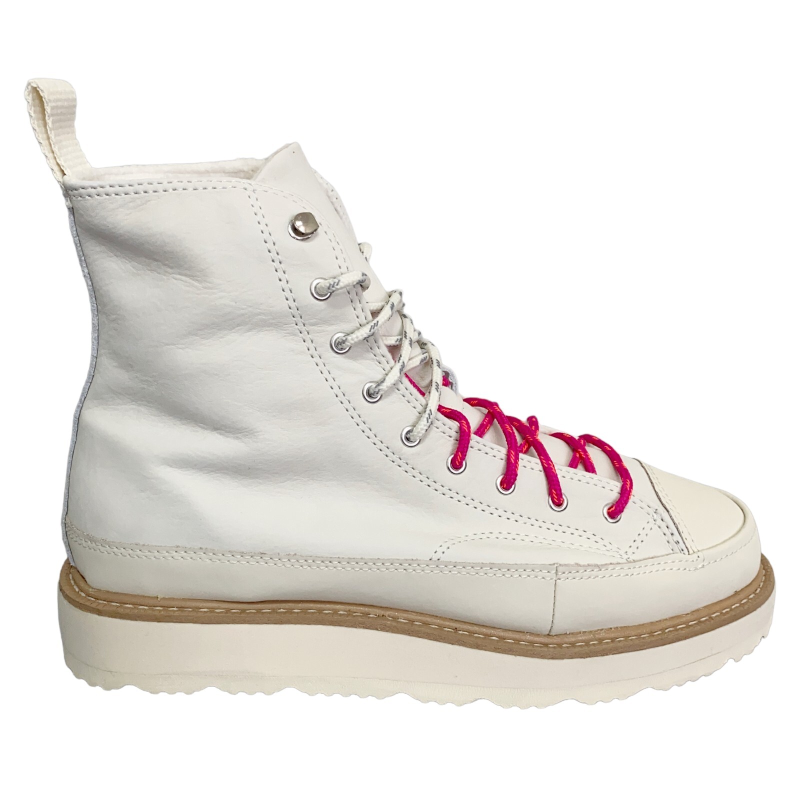 

Ботинки Converse Chuck Taylor Crafted Hi Egret/Ivory/Pink 173212C (размер 8,5), Цвет слоновой кости