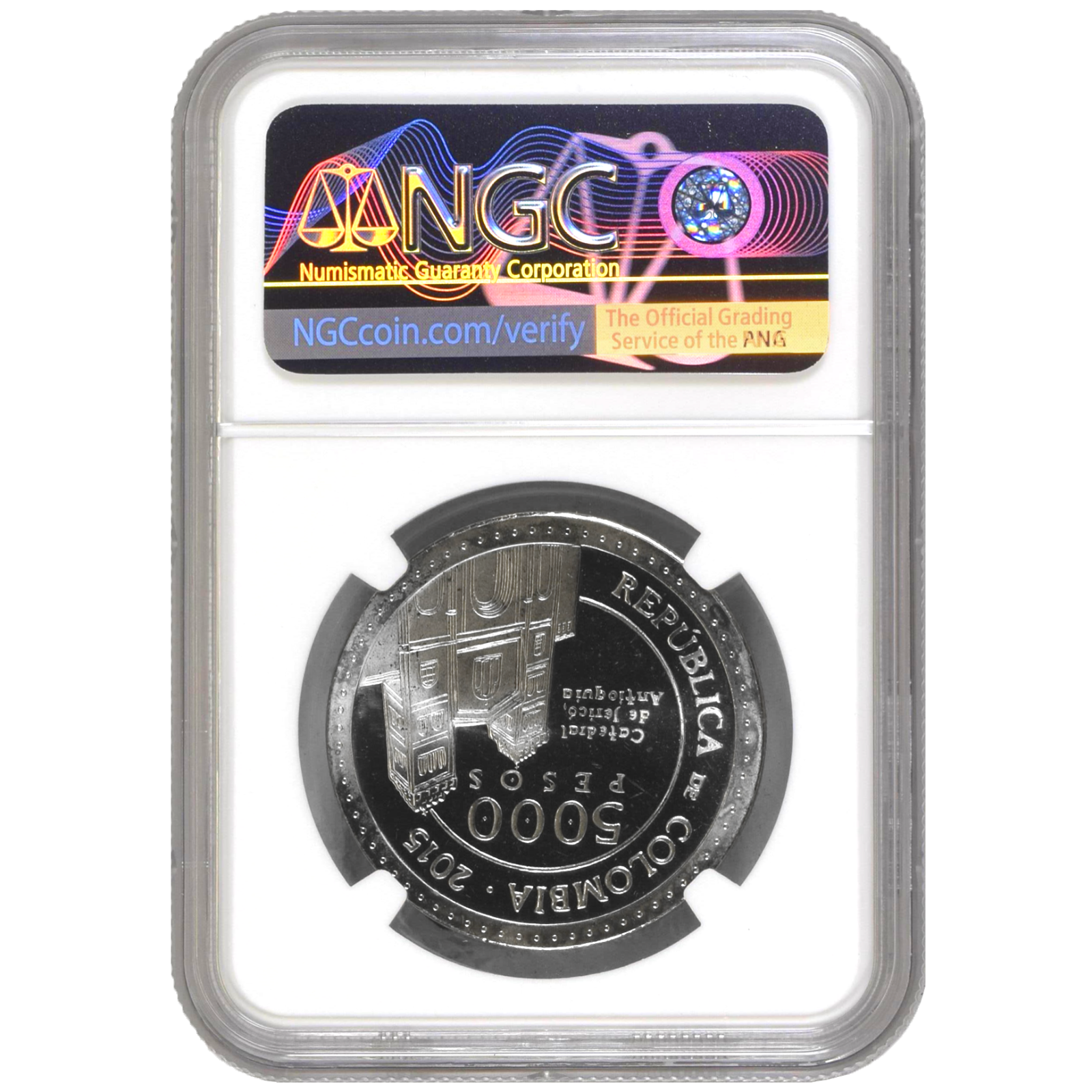 Colombia 5000 Pesos 2015 Santa Laura Montoya Upegui NGC MS 64 KM# 300
