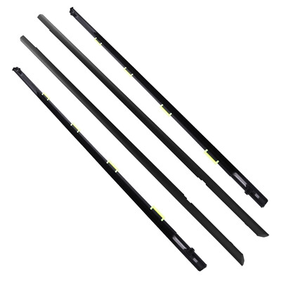 Set of 4 Outer Weatherstrip Door Belt Rubber For Honda Civic 4D Sedan 96-00