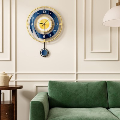 For Living Room Decor,17.7 Inch Big Decorative Wall Clocks .