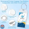 Cruise Lanyard for Ship Cards, Ship Lanyards with Waterproof Luggage Tags Clear ID Badge Holder Cruise Essentials Accessories for Cruise Cards Ship Key Card Sea Pass