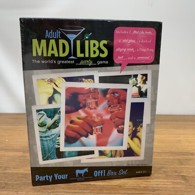Adult Mad Libs: Party Your (Blank) off Box Set by Sarah Fabiny, Walter Bur 