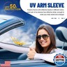 Funtery 6 Pairs Cooling UV Sun Protection Arm Sleeves for Men Women Reflective Strap UPF 50 Arm Compression shooter Sleeves(Retro Colors)