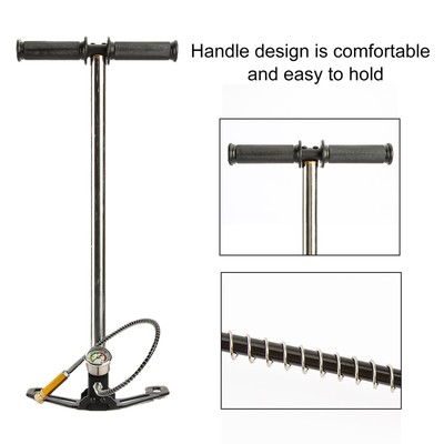 3 Stage High Pressure PCP Hand Pump Gun Car Tire Inflator 4500PSI 30MPA