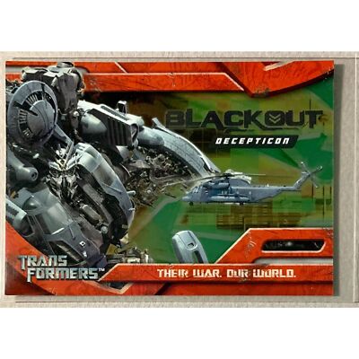 Topps Transformers The Movie Foil Card #6 Blackout 2007