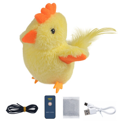  Electronic Interactive Flying Bird Cat Toy Hanging Pet Flapping Wings Sparrow