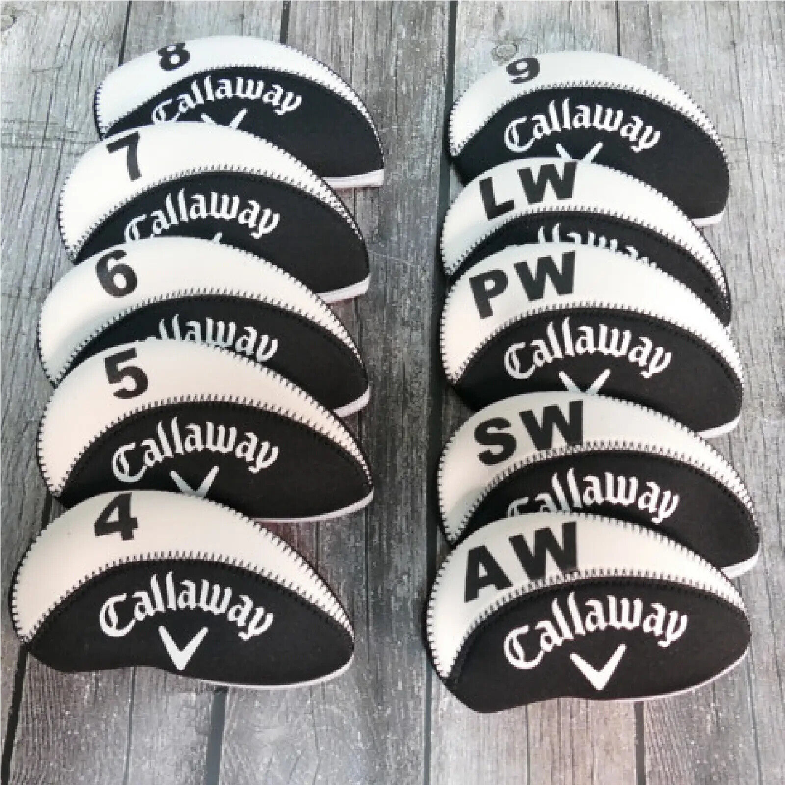 Iron Head Cover, Callaway Classic Black Club Head Cover /.5