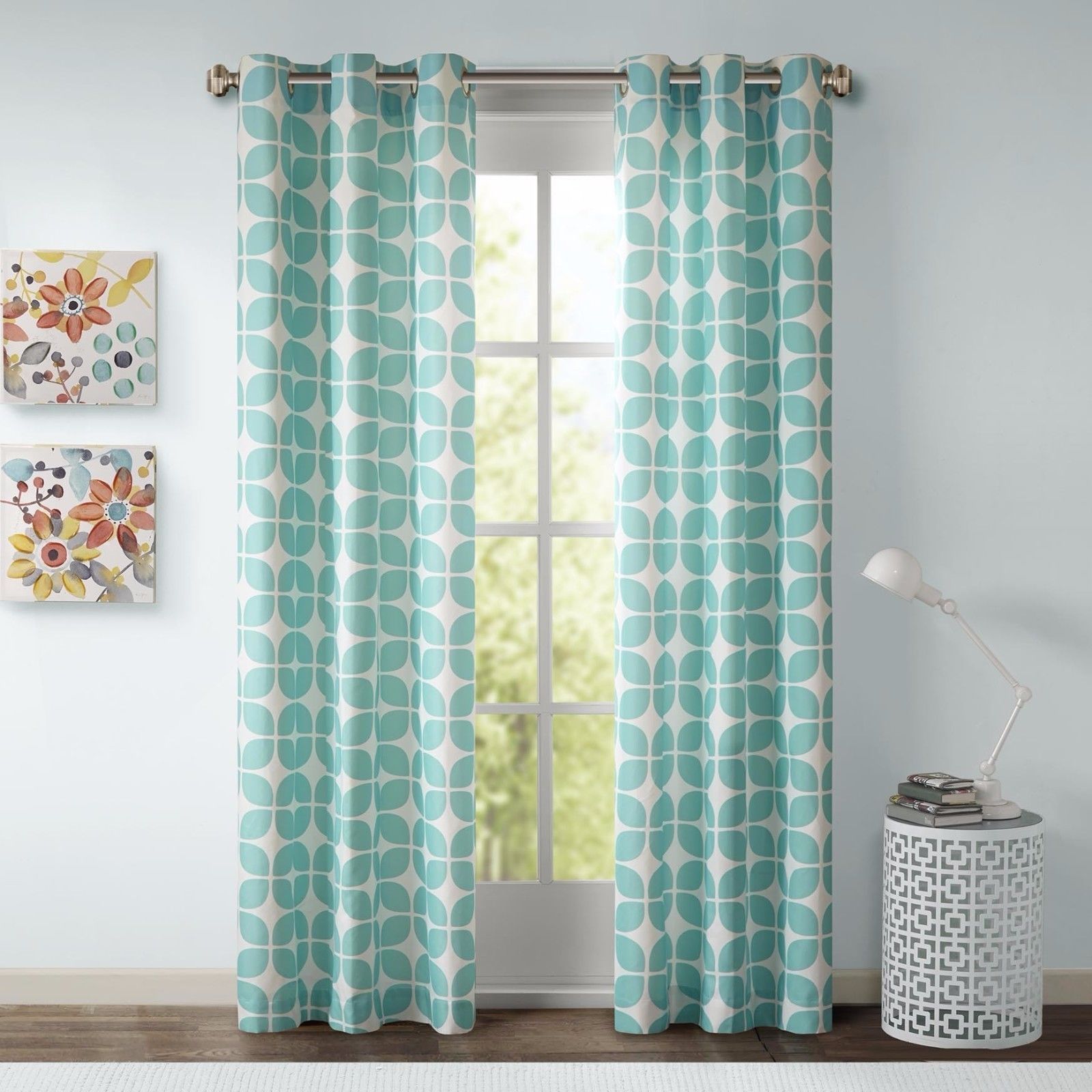 Polyester Geometric Window Curtains & Drapes
