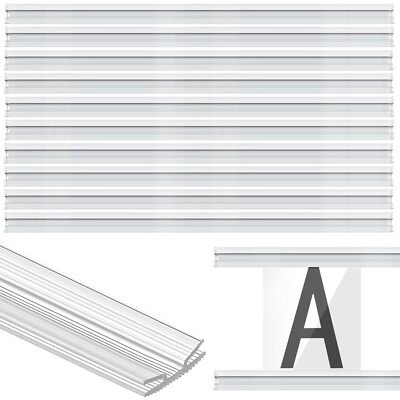 10 Pcs 90 Inch Track for Flexible Plastic Sign Letters Clear Plastic Letter B...