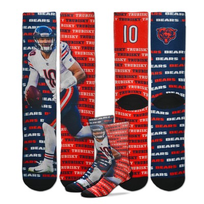 Chicago Bears Say My Name Mitchell Trubisky Sublimated Socks