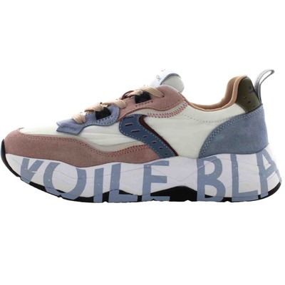 Pre-owned Voile Blanche A24us Low Women's Sneakers 0012017475.10.3m51 Club105 In White / Pink