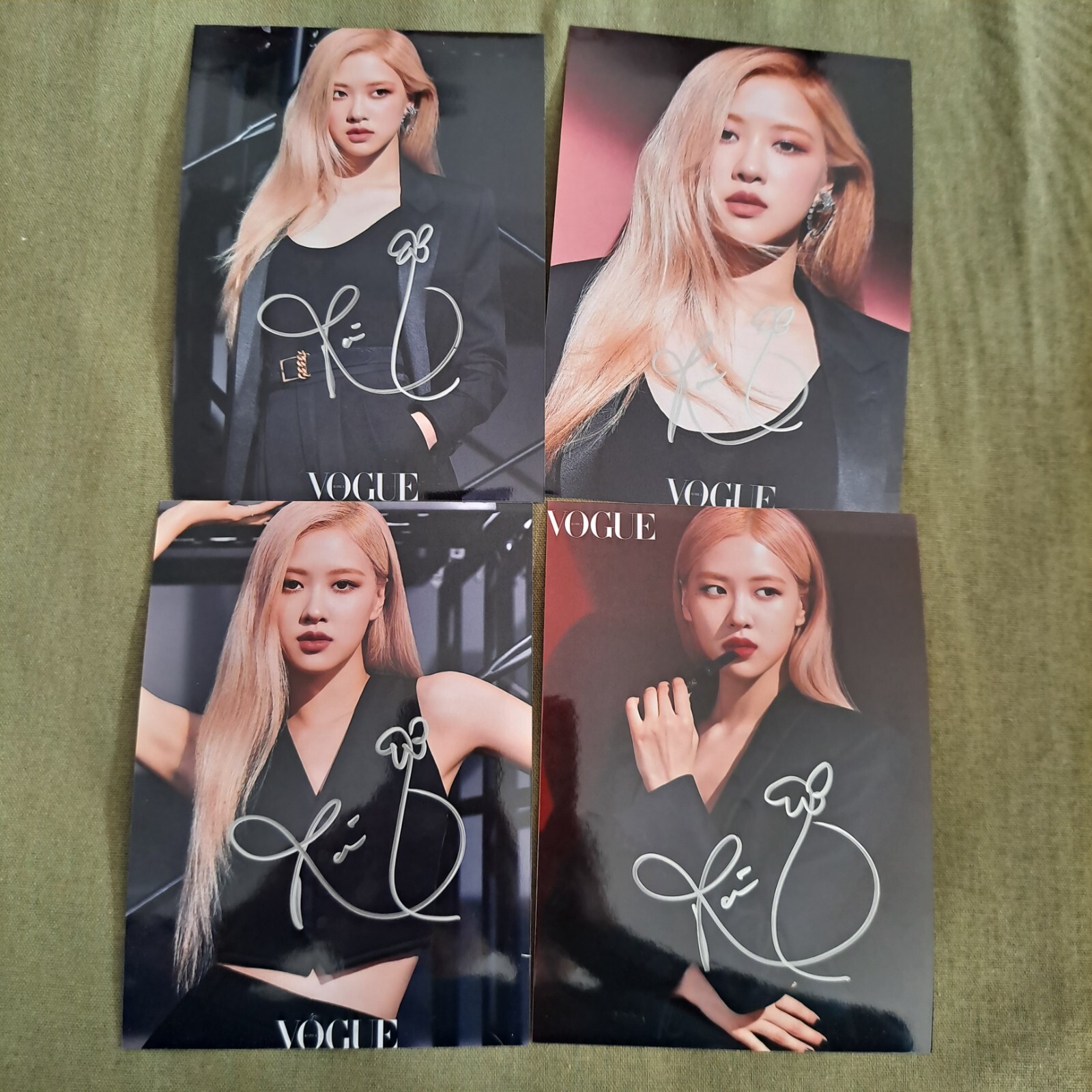 BLACKPINK【ロゼ】直筆サイン入り☆BORN PINK ポストカード①