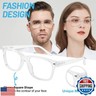 WEMOOTANTS 4 Pack Reading Glasses for Women Men, Large Square Readers 2.5 Clear Frame with Spring Hinge, Mens Designer Reader Glasses 1.00 1.25 1.50 1.75 2.00 2.25 2.50 2.75 3.00 3.50 4.00