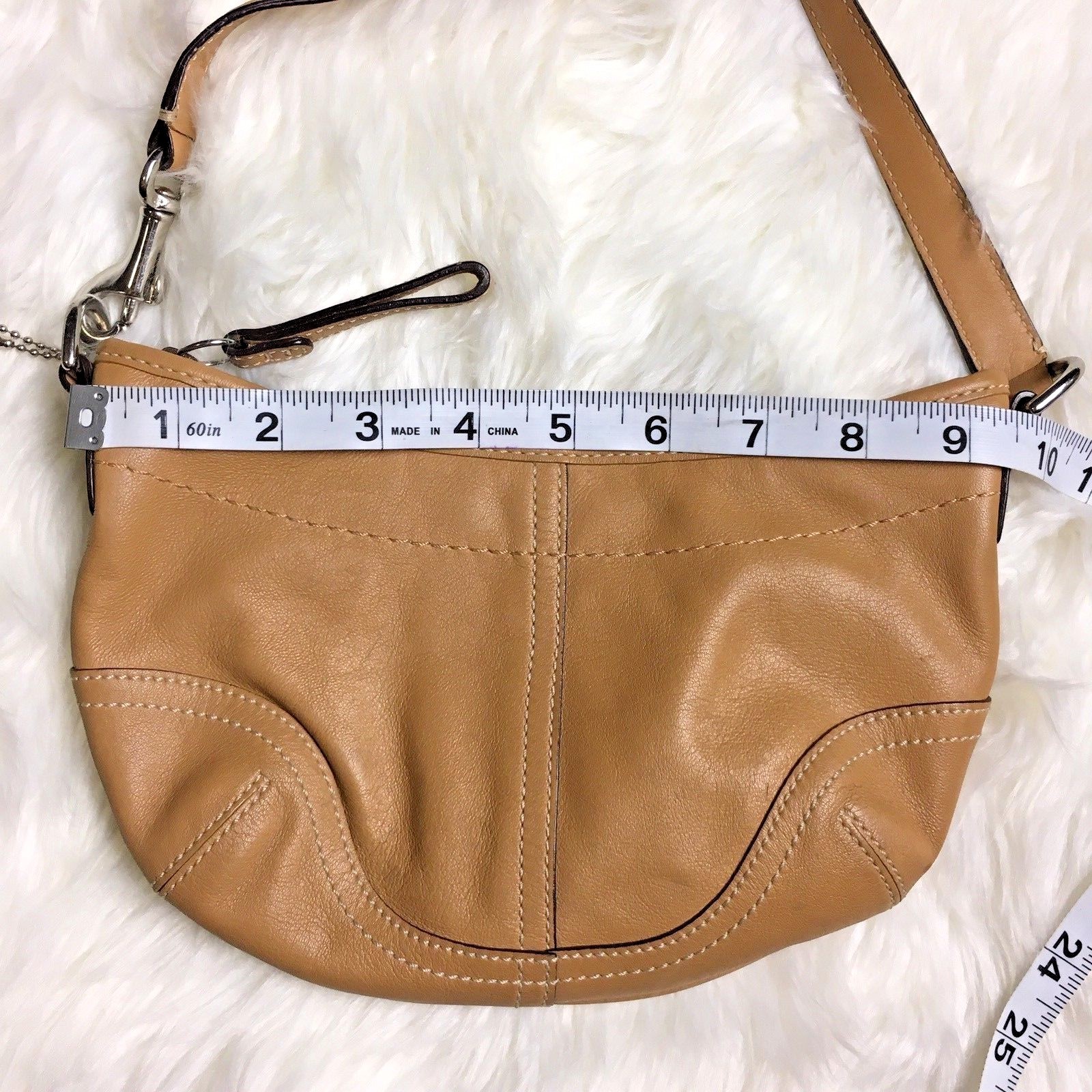 Coach Tan Leather Purse Handbag