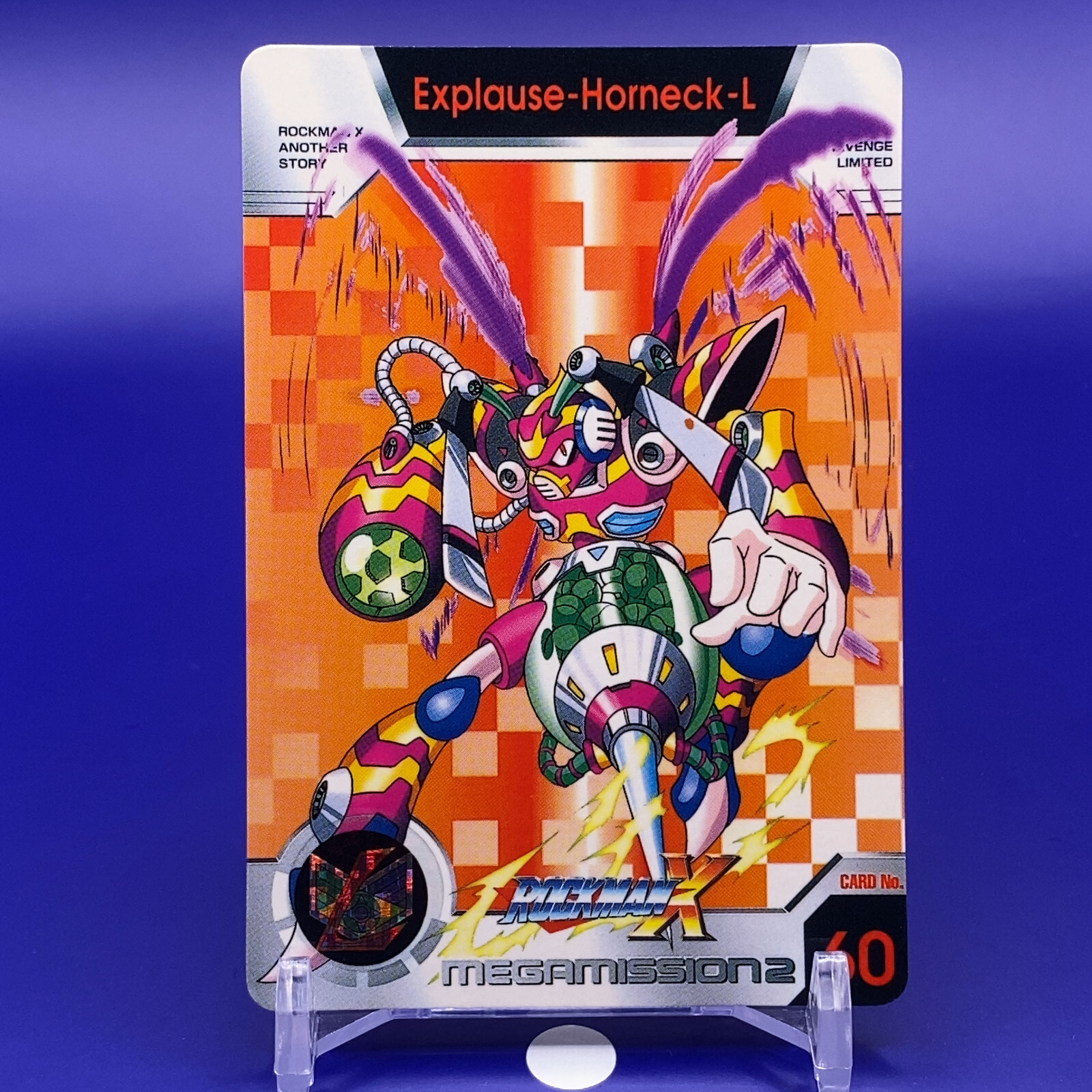 Explause-Horneck-L Rockman X Card No.60 Bandai 1996 Japan
