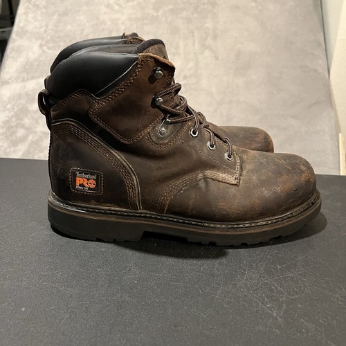 Timberland Pro Pit Boss Steel Toe Boots Mens 12 M Brown Work  display picture 3