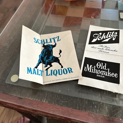 2vintage Stickers Schlitz 1 Old Milwaukee Sticker