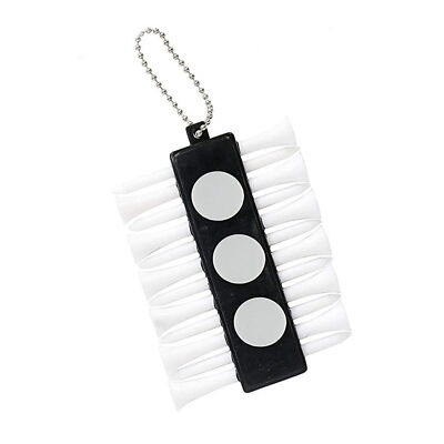 Compact Golf Tee Storage Solution Holder for Easy Access Portable with 12 Holes
